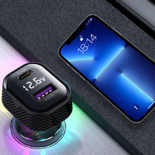 Load image into Gallery viewer, PD 30W Super Fast Charging Car Charger Cigarette Lighter Converter Double Port Output Suitable For 12V-24V Car