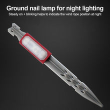 Load image into Gallery viewer, Multifunctional Outdoor Camping Night LED Lighting Tent Spike Light Night Warning Waterproof Anti-Drop Tent Nail