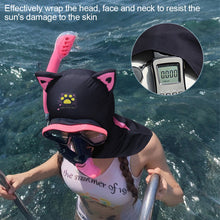 Load image into Gallery viewer, 1PC Cartoon Sunblock Diving Ice Silk Mask With Neck Protector UV Protection High Bounce Facekini