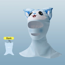 Load image into Gallery viewer, 1PC Cartoon Sunblock Diving Ice Silk Mask With Neck Protector UV Protection High Bounce Facekini
