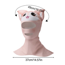 Load image into Gallery viewer, 1PC Cartoon Sunblock Diving Ice Silk Mask With Neck Protector UV Protection High Bounce Facekini