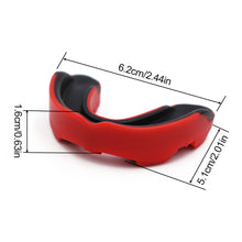 Load image into Gallery viewer, 1PC Boxing Free Boxing Two-Color Sport Mouth Guard Sport Mouth Guard Wear Resistant Shock-Proof Combat Training Tooth Guard