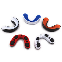 Load image into Gallery viewer, 1PC Boxing Free Boxing Two-Color Sport Mouth Guard Sport Mouth Guard Wear Resistant Shock-Proof Combat Training Tooth Guard