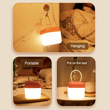 Load image into Gallery viewer, Outdoor Camping Square Portable Atmosphere Light Tricolour Light Adjustable Hanging LED Hand Light USB Charging