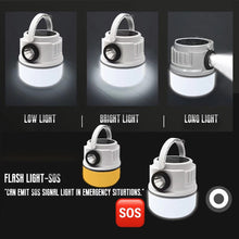 Load image into Gallery viewer, Outdoor Multi-Functional Portable Camping Light With Power Display Type-C Solar Charging Emergency Powerbank Mosquito Repellent Light