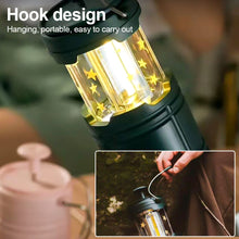 Load image into Gallery viewer, Multifunctional Camping Atmosphere Light With Hook Hand Pull Off Design Outdoor Waterproof Emergency Flashlight