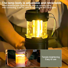 Load image into Gallery viewer, Multifunctional Camping Atmosphere Light With Hook Hand Pull Off Design Outdoor Waterproof Emergency Flashlight