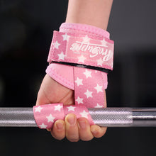 Load image into Gallery viewer, 1Pair T-Type Fitness Lifting Straps Weightlifting Strength Training Anti-Slip Hard Pull Strap Self-Adhesive Cloth Strap Wrist Brace