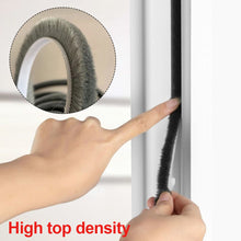 Load image into Gallery viewer, 10M Brush Strip Self Adhesive Door Window Weather Stripping Sliding Wardrobe Door Sound Insulation Dust Sealing Strip