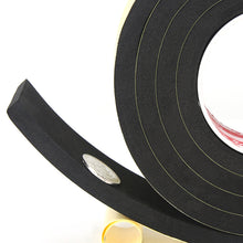 Load image into Gallery viewer, 2M EVA Black Foam Sponge Rubber Strip Tape Strong Adhesive Anti-collision Waterproof Window Door Seal Strip Weather Stripping