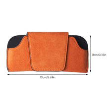 Load image into Gallery viewer, Suede Car Sun Visor Glasses Holder Premium Wear-Resistant Sunglasses Protective Box Auto Eyeglasses Storage Case
