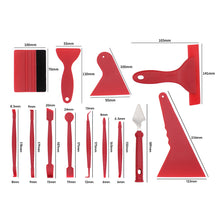 Load image into Gallery viewer, 13pcs Car Film Wrapping Blades Kit Window Vinyl Wrap Squeegee Ice Remover Cleaning Wash Squeegee Utility Knife Snap-off Tools