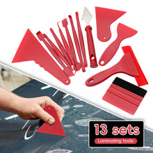 Load image into Gallery viewer, 13pcs Car Film Wrapping Blades Kit Window Vinyl Wrap Squeegee Ice Remover Cleaning Wash Squeegee Utility Knife Snap-off Tools