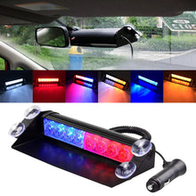 Load image into Gallery viewer, 8 LED Car Strobe Flashing Light Lights with Suction Cup For Car 12V Emergency Signal Lamps Warning Light Auto Truck Windshield Flash Lighting