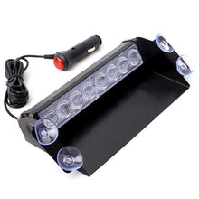 Load image into Gallery viewer, 8 LED Car Strobe Flashing Light Lights with Suction Cup For Car 12V Emergency Signal Lamps Warning Light Auto Truck Windshield Flash Lighting