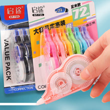 Load image into Gallery viewer, 6Pcs/72M Large Capacity Practical Creative Correction Tape Correction Tape White Sticker Study for Students Office Supplies