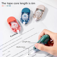 Load image into Gallery viewer, 6M Portable Practical Creative Correction Tape Large Capacity Correction Tape White Sticker Study for Students Office Supplies