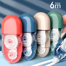 Load image into Gallery viewer, 6M Portable Practical Creative Correction Tape Large Capacity Correction Tape White Sticker Study for Students Office Supplies