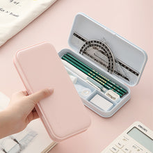 Load image into Gallery viewer, Plastic Pencil Case Lightweight Pencil Box Pen Storage Students School Stationery Supplies