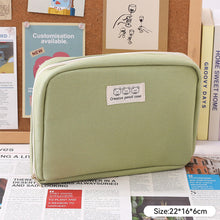 Load image into Gallery viewer, Canvas Pencil Case Large Capacity Pensel Box Large Capacity Girl Make Up Bag Desk Organizer School Office Supplies Storage Bag