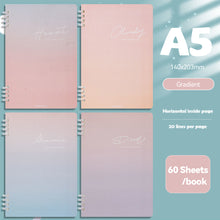 Load image into Gallery viewer, 120 Pages A5 Coil Spiral Notebook Journals Morandi Basic Diary Weekly Planner Book School Office Stationery
