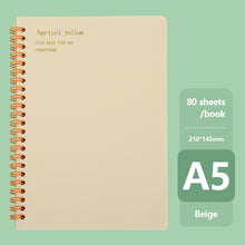 Load image into Gallery viewer, A5 Retro/Morandi Notebook Girl Heart Student Simple Coil Hand Account 160 Pages Notebook Cute Notepad Office School Supplies