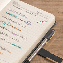 Load image into Gallery viewer, 416 Pages paper A5 Faux Leather Thick Business Notebook Magnetic Snap Side with Pen