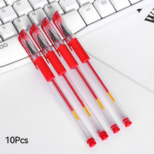 Load image into Gallery viewer, 10Pcs Gel Pen Set School Supplies Black Blue Red Ink Color 0.5mm Ballpoint Pen Writing Tool School Office Stationery
