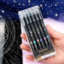 Load image into Gallery viewer, 12 Constellations Erasable Gel Pen Set School Supplies Black Blue Red Ink Color 0.5mm Ballpoint Pen Writing Tool School Office Stationery