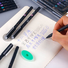 Load image into Gallery viewer, 12 Constellations Erasable Gel Pen Set School Supplies Black Blue Red Ink Color 0.5mm Ballpoint Pen Writing Tool School Office Stationery