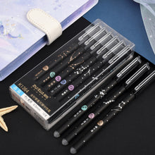Load image into Gallery viewer, 12 Constellations Erasable Gel Pen Set School Supplies Black Blue Red Ink Color 0.5mm Ballpoint Pen Writing Tool School Office Stationery