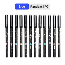 Load image into Gallery viewer, 12 Constellations Erasable Gel Pen Set School Supplies Black Blue Red Ink Color 0.5mm Ballpoint Pen Writing Tool School Office Stationery
