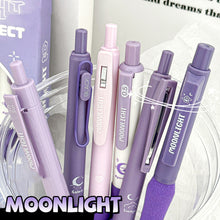 Load image into Gallery viewer, 6Pcs Retractable Gel Pen Set 0.5mm Quick-Drying Black Ink Pen Smooth Writing Pen School Office Stationery