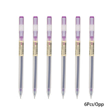Load image into Gallery viewer, 6/12Pcs Gel Pen School Pens Set Pen 0.5MM Color Ink Stationery Student Supplies Writing Painting Scrapbooking Journal Pens