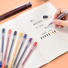 Load image into Gallery viewer, 6/12Pcs Gel Pen School Pens Set Pen 0.5MM Color Ink Stationery Student Supplies Writing Painting Scrapbooking Journal Pens