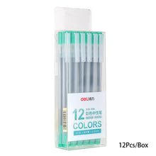 Load image into Gallery viewer, 6/12Pcs Gel Pen School Pens Set Pen 0.5MM Color Ink Stationery Student Supplies Writing Painting Scrapbooking Journal Pens