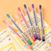 Load image into Gallery viewer, 6/12Pcs Gel Pen School Pens Set Pen 0.5MM Color Ink Stationery Student Supplies Writing Painting Scrapbooking Journal Pens
