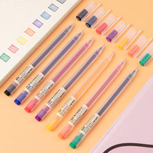 Load image into Gallery viewer, 6/12Pcs Gel Pen School Pens Set Pen 0.5MM Color Ink Stationery Student Supplies Writing Painting Scrapbooking Journal Pens