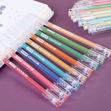 Load image into Gallery viewer, 9Pcs/box Morandi Color Gel Pens Set 0.5mm Handwriting Ink Pen Students School Supplies Stationery