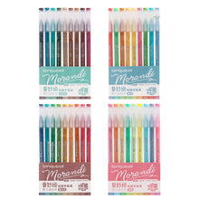 Load image into Gallery viewer, 9Pcs/box Morandi Color Gel Pens Set 0.5mm Handwriting Ink Pen Students School Supplies Stationery