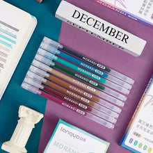 Load image into Gallery viewer, 9Pcs/box Morandi Color Gel Pens Set 0.5mm Handwriting Ink Pen Students School Supplies Stationery