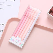 Load image into Gallery viewer, 6PCS/Box Cute Morandi Color Gel Pen 0.5mm Black Pen Creative Press Office Gift School Supplies Stationery Kawaii Pens