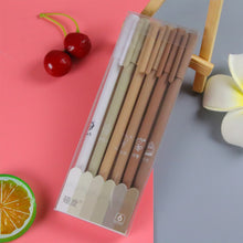 Load image into Gallery viewer, 6PCS/Box Cute Morandi Color Gel Pen 0.5mm Black Pen Creative Press Office Gift School Supplies Stationery Kawaii Pens