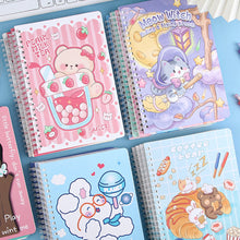 Load image into Gallery viewer, 120 Pages A5 Coil Spiral Notebook Journals Cartoon Diary Weekly Planner Book School Office Stationery