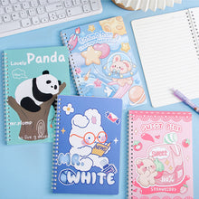 Load image into Gallery viewer, 120 Pages A5 Coil Spiral Notebook Journals Cartoon Diary Weekly Planner Book School Office Stationery