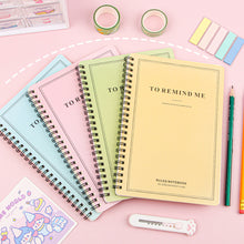 Load image into Gallery viewer, 120 Pages A5 Coil Spiral Notebook Journals Cartoon Diary Weekly Planner Book School Office Stationery