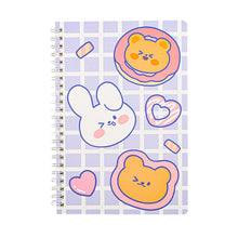 Load image into Gallery viewer, 120 Pages A5 Coil Spiral Notebook Journals Cartoon Diary Weekly Planner Book School Office Stationery