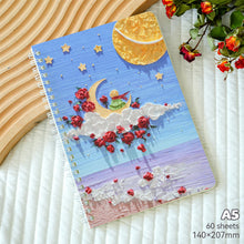 Load image into Gallery viewer, 120 Pages A5 Coil Spiral Notebook Journals Cartoon Diary Weekly Planner Book School Office Stationery