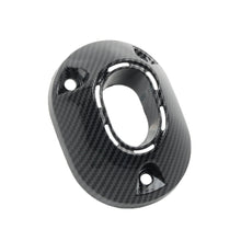 Load image into Gallery viewer, Motorcycle Muffler Tip Cover Glossy Carbon Fiber Black Exhaust Tip Garnish Accessories For Honda Click 160 ABS