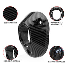 Load image into Gallery viewer, Motorcycle Muffler Tip Cover Glossy Carbon Fiber Black Exhaust Tip Garnish Accessories For Honda Click 160 ABS
